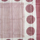 Cream Tussar Hand Block Print Pure Handloom Saree