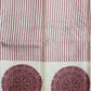 Cream Tussar Hand Block Print Pure Handloom Saree