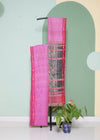 Pink Orissa Net Pure Silk Handloom Saree