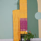 Yellow Bengal Mutka Pure Silk Handloom saree