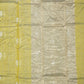Gold Yellow Chanderi Checks Eknaal Buti Pure Silk Handloom Saree