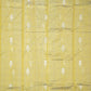 Gold Yellow Chanderi Checks Eknaal Buti Pure Silk Handloom Saree