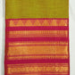 Green Chettinadu Plane Zari Border Pure Cotton Handloom Saree