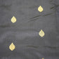Navy Blue Banaras Katan Silk Saree with Thread Border
