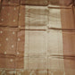 Brown Banaras Raw Mango Silk Saree with Zari Buttis