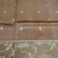 Brown Banaras Raw Mango Silk Saree with Zari Buttis