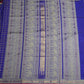 Violet Kanchi Silk Cotton Saree with Checks & Zari Handloom Saree