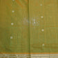 Mehendi Green Pure Handloom Kanchi Silk Cotton Saree with Zari Border