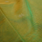 Mehendi Green Pure Handloom Kanchi Silk Cotton Saree with Zari Border
