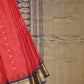 Red Gadwal Checks Zari Buti Pure Silk Saree