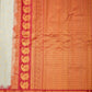 Cream Gadwal Zari Buti Pure Silk Cotton Saree