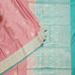 Mauve Banaras Meenakari Zari Buti Mashru Pure Silk Saree