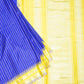 Blue Gadwal Zari Buti Pure Silk Saree