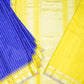 Blue Gadwal Zari Buti Pure Silk Saree
