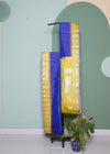 Blue Gadwal Zari Buti Pure Silk Saree