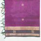 Dark Wine Kanchi Zari Buti Pure Silk Cotton Handloom Saree