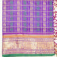 Violet Kanchi Checks Thread Buti Pure Silk Cotton  Handloom Saree