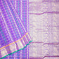 Violet Kanchi Checks Thread Buti Pure Silk Cotton  Handloom Saree