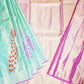 Sea Green Kanchi Kalanjali Tissue Pure Silk Handloom Saree