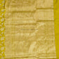 Yellow Banaras Georgette Pure Silk Handloom Saree