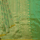 Green All Over Butti Katan Pure Silk Handloom Saree