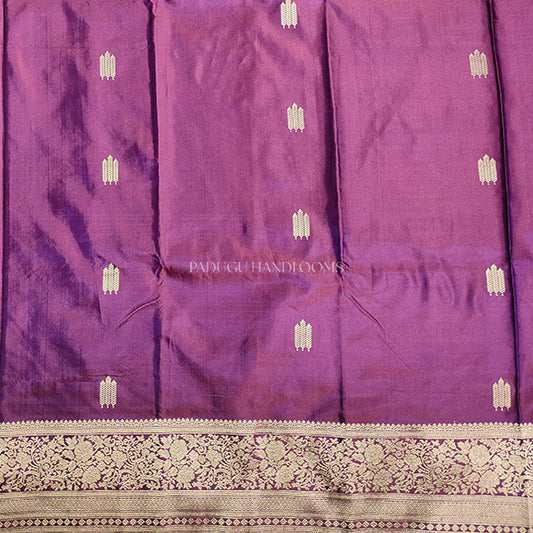 Wine Katan Pure Silk Handloom Saree