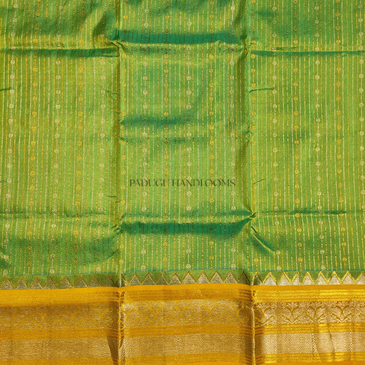 Light Bluish Green  Venkatagiri Pure Silk Handloom Saree