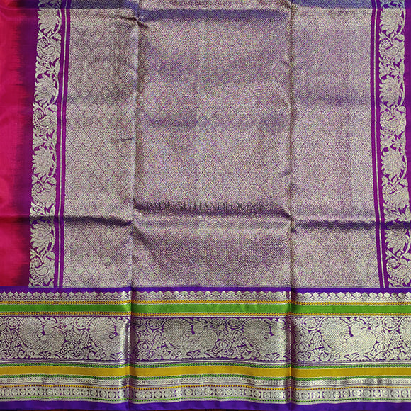 Pink Venkatagiri Pure Silk Handloom Saree