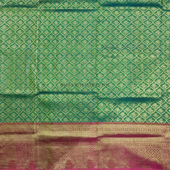 Green All Over Zari Venkatagiri Pure Silk Handloom Saree