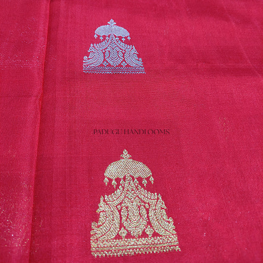 Red Venkatagiri Pure Silk Handloom Saree