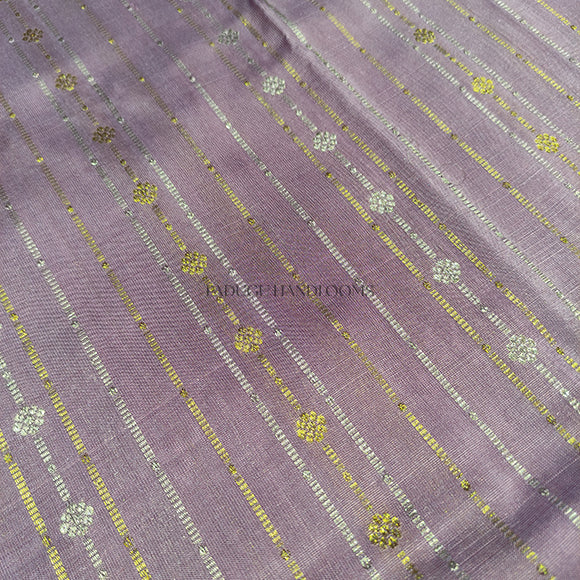 Light Purple Venkatagiri Pure Silk Handloom Saree