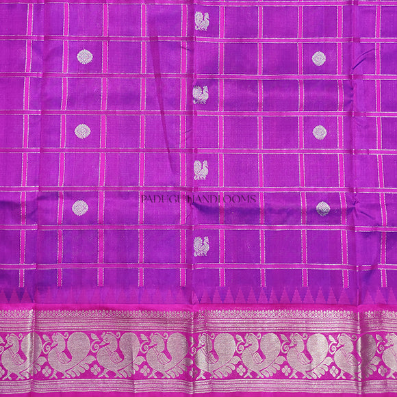 Violet Venkatagiri Pure Silk Handloom Saree