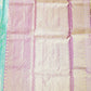 Sea Green Kanchi Kalanjali Tissue Pure Silk Handloom Saree