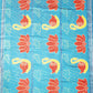 Rama Blue Orissa Ikkat Parrots Design Pure Silk Handloom Saree