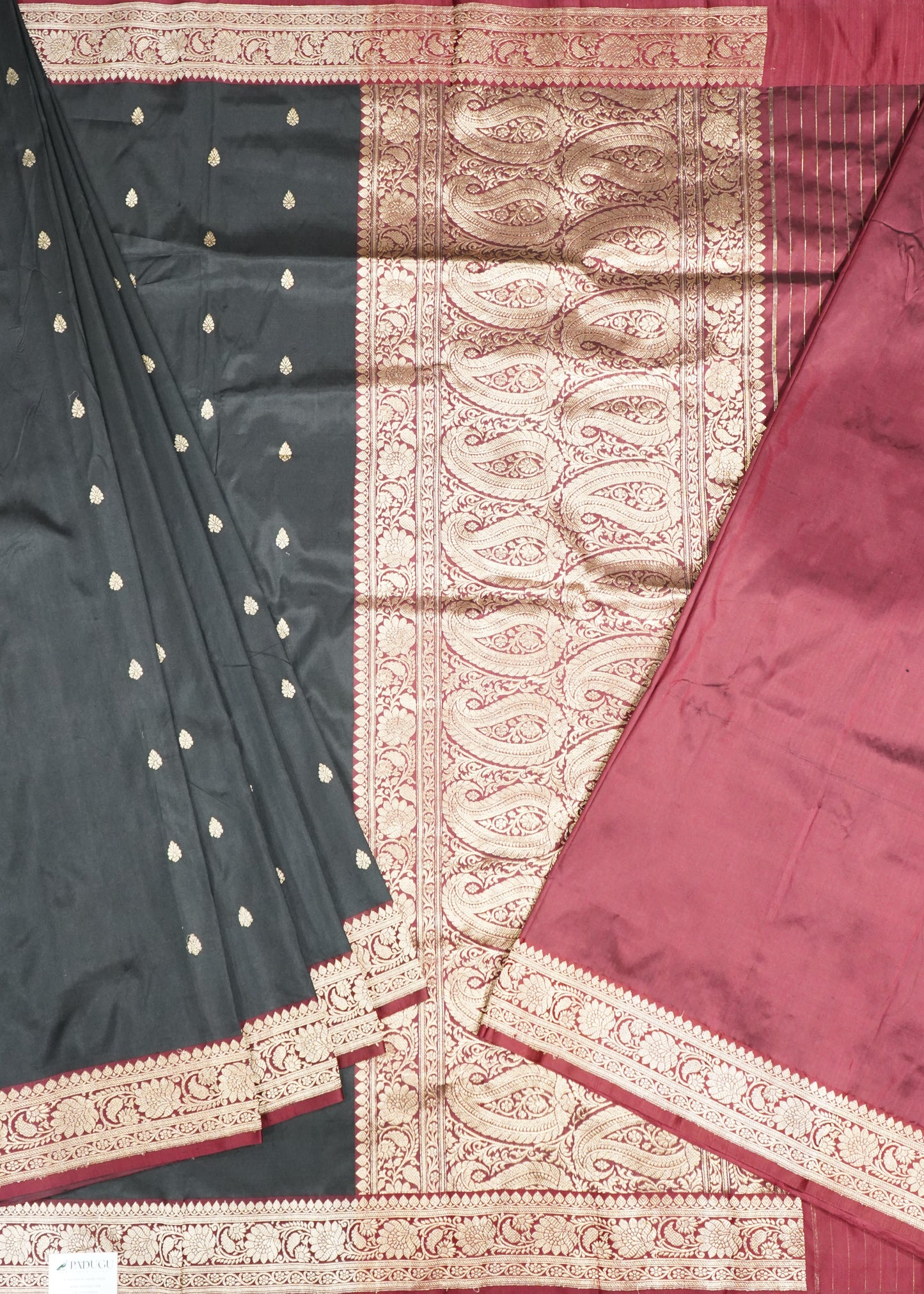 Black Banaras Katan Silk Saree