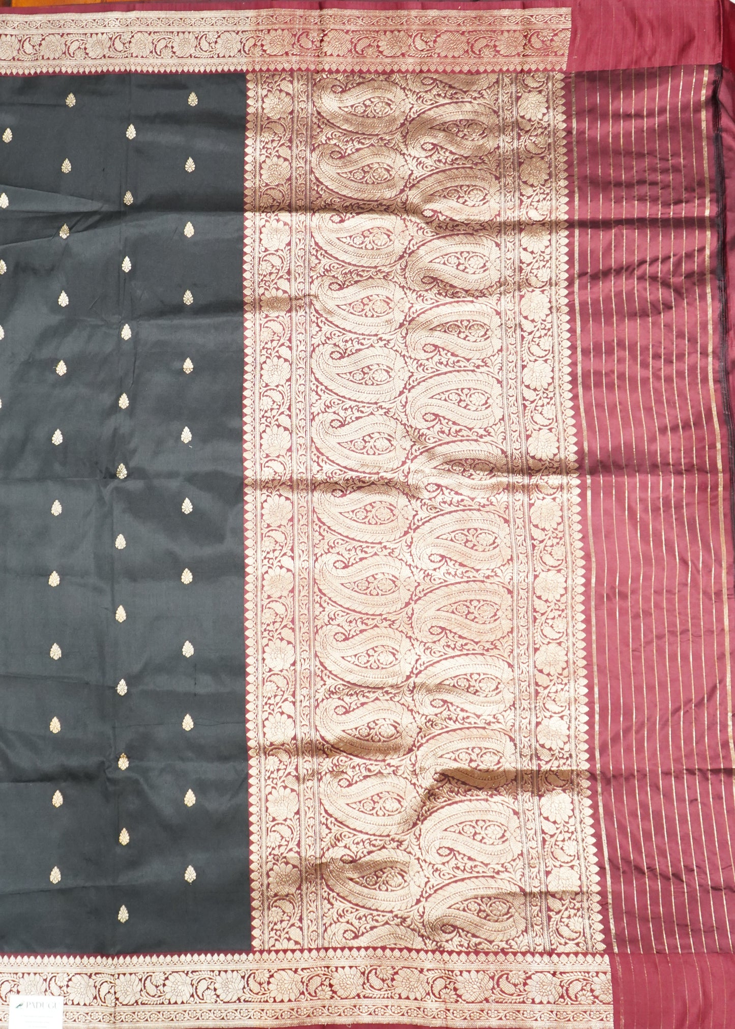 Black Banaras Katan Silk Saree