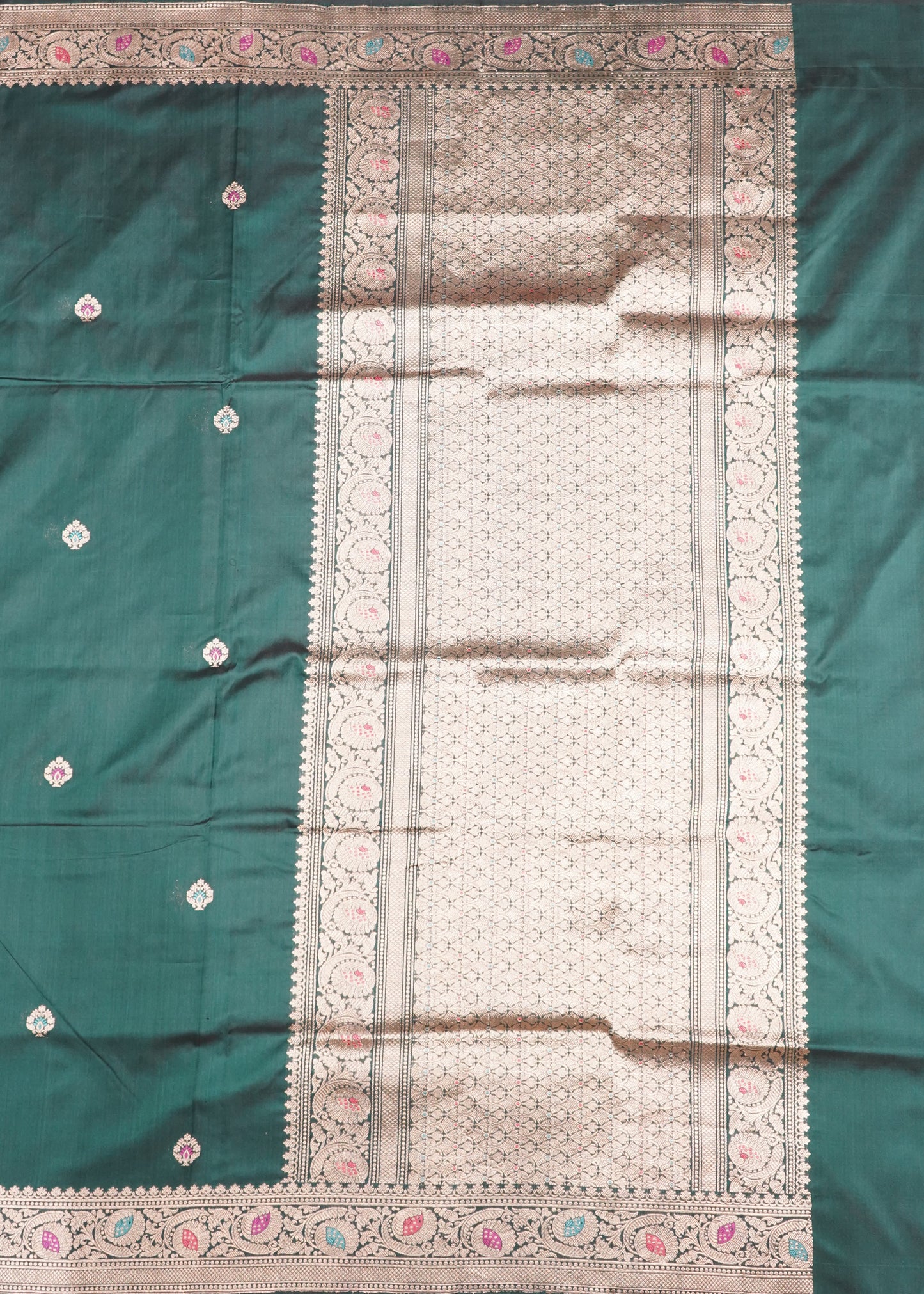 Green Banaras Katan Silk Saree