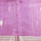 Dark Pink Banaras Zari Buti Tissue Silk Saree