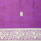 Dark Wine Banaras Zari Buti Mashru Pure Silk Saree
