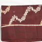 Coffee Brown Banaras Jaal Kora Pure Silk Handloom Saree