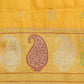 Yellow Banaras Ikatara Katan Pure Silk Saree
