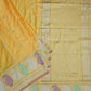 Yellow Banaras Ikatara Katan Pure Silk Saree