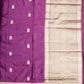 Dark Wine Banaras Zari Buti Mashru Pure Silk Saree