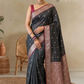 Black Banaras Katan Silk Saree